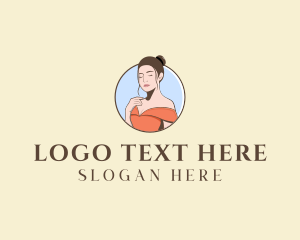 Teenager - Beautiful Woman Babe Dress logo design