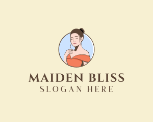 Maiden - Beautiful Woman Babe Dress logo design