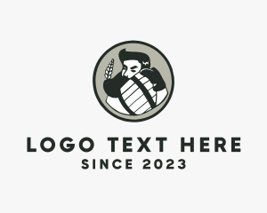 Hipster - Draft Beer Badge logo design