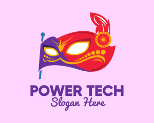 Transgender - Colorful Festive Flag Mask logo design