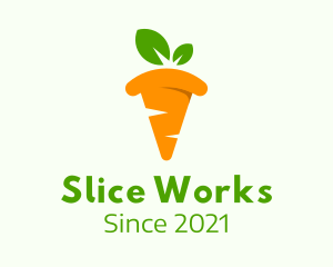 Slice - Carrot Pizza Slice logo design