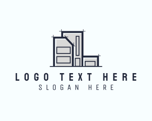 Accommodation - Office Building Architecture logo design