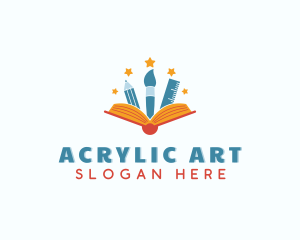 Learning Art Book logo design