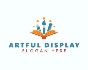 Learning Art Book logo design