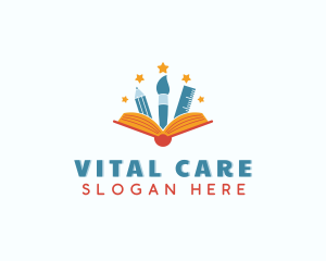 Educational - Learning Art Book logo design