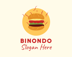 Eatery - Hot Burger Sandwich logo design
