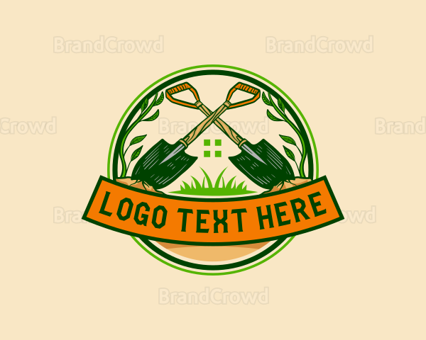 Shovel Plant Landscaping Logo