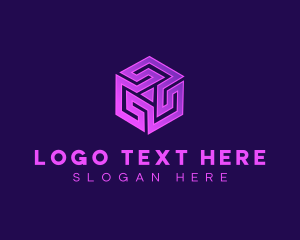 Box - Digital Cube Technology logo design