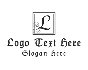 Gothic Medieval Script  Logo