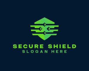 Shield Security Cyber logo design