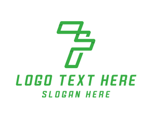 Seven - Computer Technology App logo design