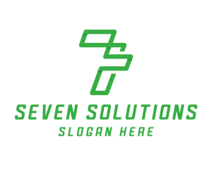 Seven - Computer Technology App logo design