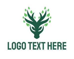 Gardener - Deer Tree Gardening logo design