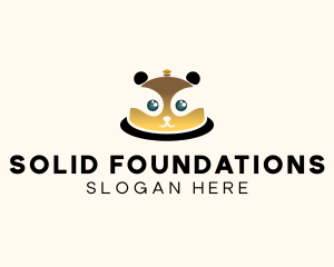 Gold Panda Cloche Logo