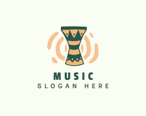 Cultural - Djembe Drum Music logo design