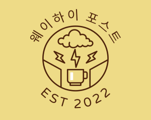 Lightning Coffee Cafe  logo design