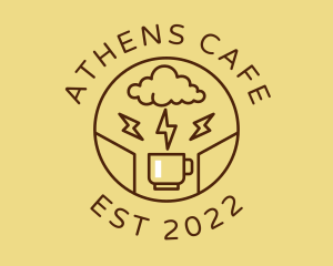 Lightning Coffee Cafe  logo design