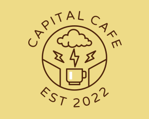 Lightning Coffee Cafe  logo design