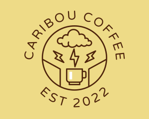 Lightning Coffee Cafe  logo design