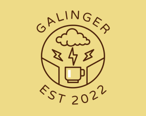 Lightning - Lightning Coffee Cafe logo design