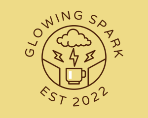 Lightning Coffee Cafe  logo design