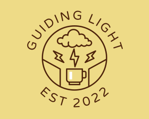 Lightning Coffee Cafe  logo design