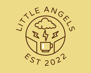 Lightning Coffee Cafe  logo design