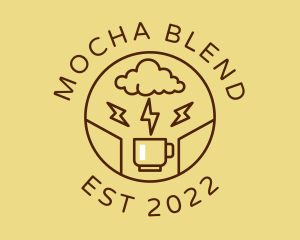 Mocha - Lightning Coffee Cafe logo design