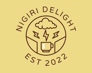 Lightning Coffee Cafe  logo design