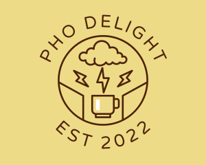 Lightning Coffee Cafe  logo design