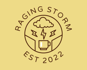 Lightning Coffee Cafe  logo design