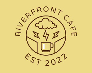 Lightning Coffee Cafe  logo design