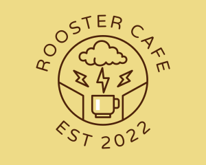 Lightning Coffee Cafe  logo design