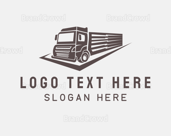 Truck Logistics Lightning Logo