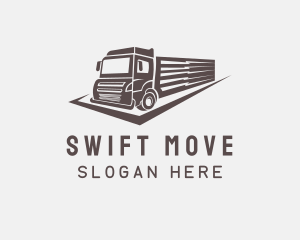 Move - Truck Logistics Lightning logo design