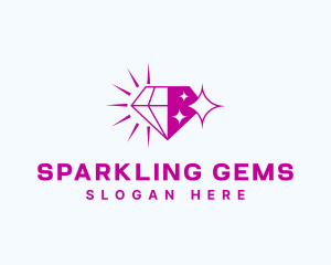 Jewelry Crystal Sparkle logo design