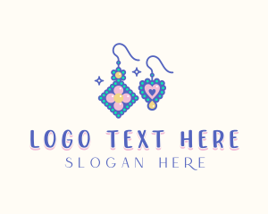 Earrings - Earrings Beaded Accessory logo design