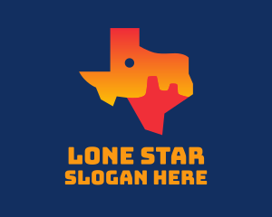 Texas - Texas Desert Map logo design
