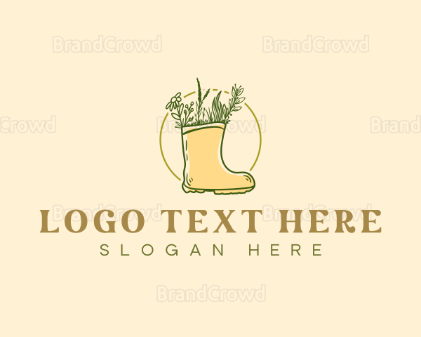 Flower Boot Garden Logo