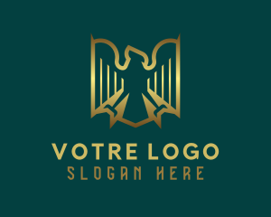 Bird - Golden Eagle Wings logo design