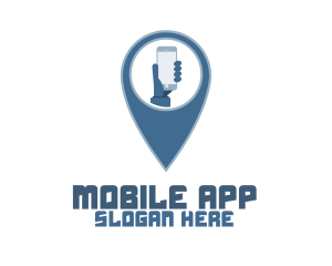 Smartphone Location Pin Logo