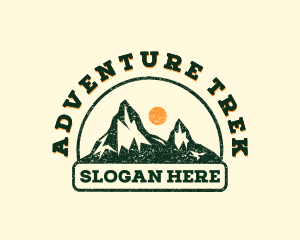 Trekking - Outdoor Mountain Trekking logo design