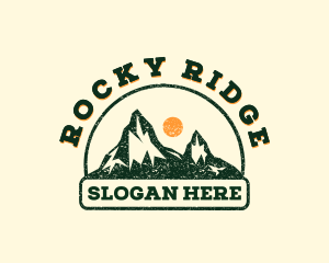 Outdoor Mountain Trekking logo design