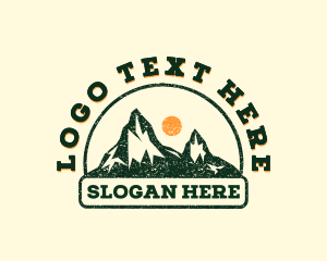 Outdoor Mountain Trekking Logo