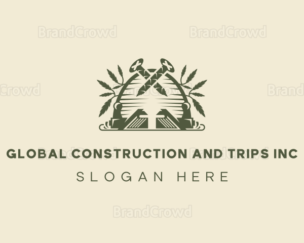 Carpentry Planer Woodworking Logo
