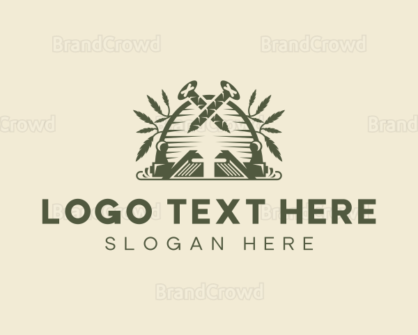 Carpentry Planer Woodworking Logo