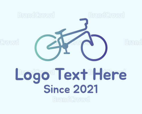 Monoline Bike Transportation Logo