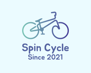 Monoline Bike Transportation logo design