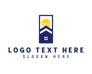 Roofing - House Residence Property logo design