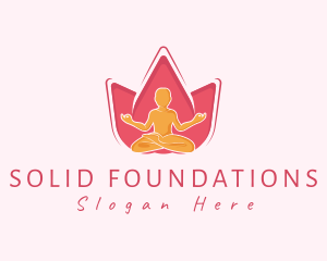 Lotus Flower Meditation Logo